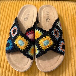Rouge Helium Multicolor Crochet Sandals